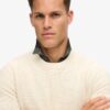 Textured Crew Knitted Jumper