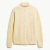 The Merchant Store – Cable Roll Neck Jumper