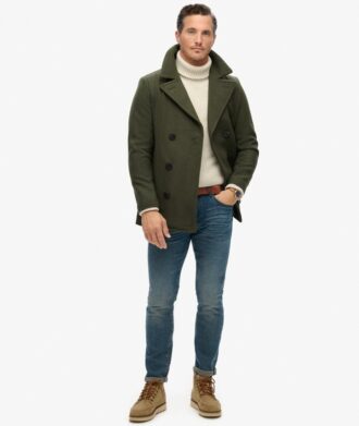 The Merchant Store – Wool Blend Pea Coat