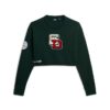 Varsity Cropped Crew Jumper